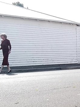 Crossdress Roadtrip Historic Town Walk Spontaneous outdoor sex